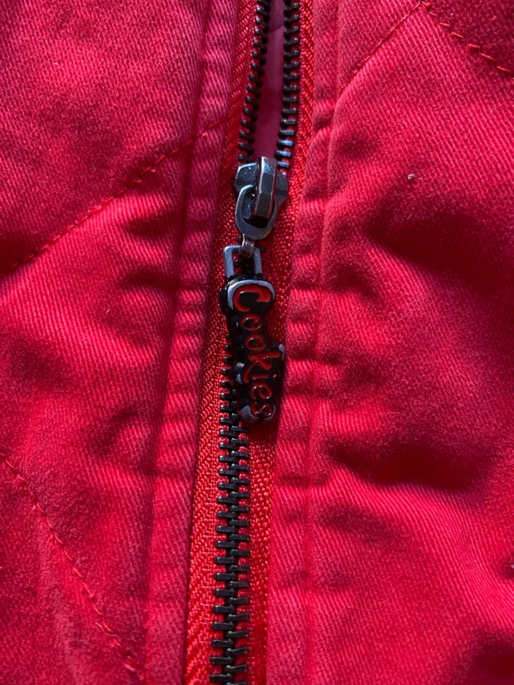 Cookies Red Quilted Jacket - Picture 2 of 8